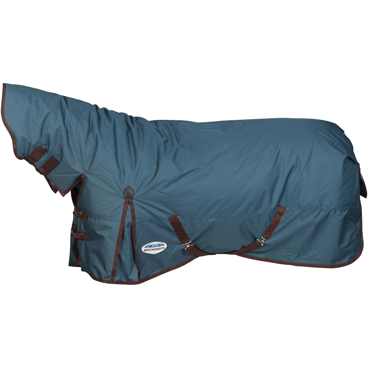 2024 Weatherbeeta Comfitec Classic Combo Neck Medium Turnout Rug 1000423 - Dark Blue / Coffee